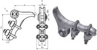 Зажим НБ-2-6А (70-120) натяжной 2-х болтовой
